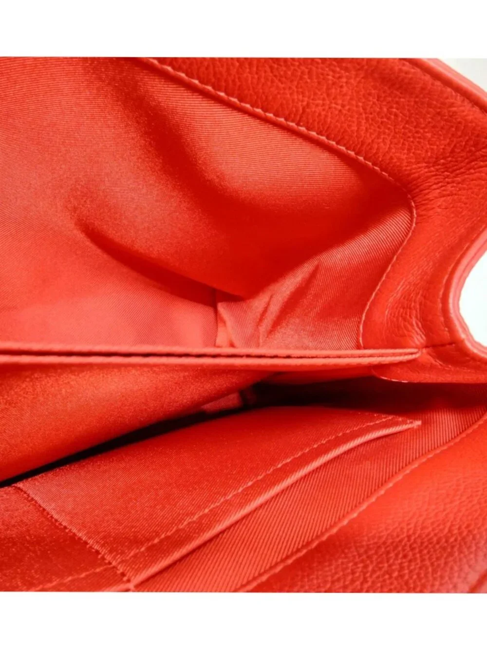 Authentic Louis Vuitton Lockme II Red Calfskin Leather Top Handle Crossbody Bag